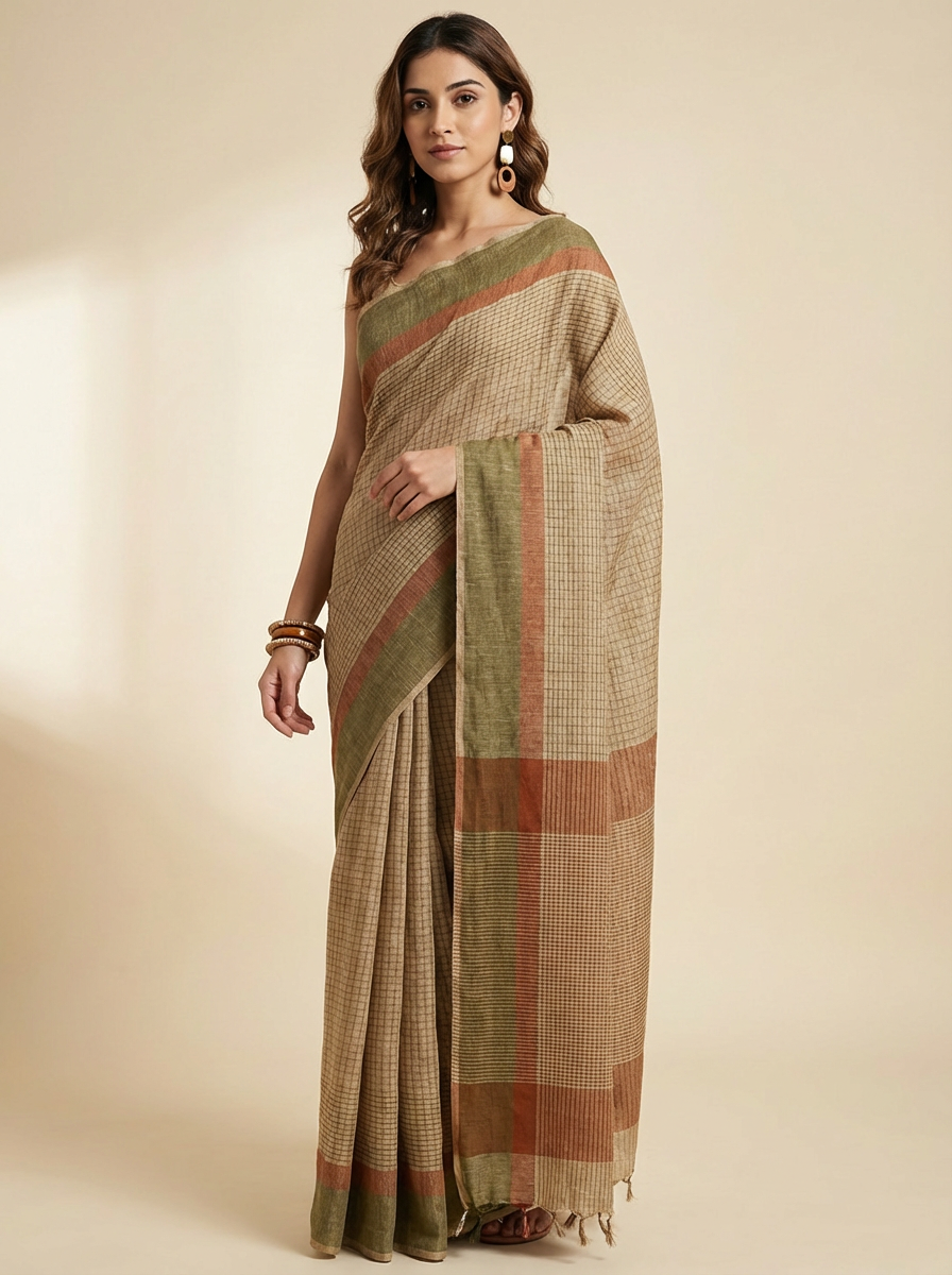Wholesale Linen Sarees Surat